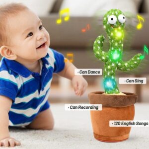Dancing Cactus Toy + Building Blocks Combo – Kids Fun, Music & Learning Pack (2 Pcs)