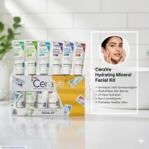 6-Step Facial Kit for All Skin Types – Hydrating, Brightening, Anti-Aging & Dead Skin Removal Facial Set